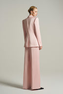 Rosé Taffeta High-Waisted Wide Leg Pants for women, from IHF STUDIO, The Viet Concept 