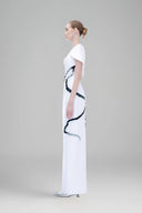 Flower's Whisper - Asymmetrical Cape Evening Dress for women, from Tiny Ink, The Viet Concept 
