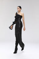Stellar Asymmetrical Sequin Evening Gown for women, from SORAMAME, The Viet Concept