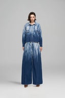 Tie-Dye Flap Pockets Cropped Jacket for women, from GVLUX, The Viet Concept 