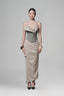 Blue Mint Camellia Corset Top for women, from Keira Tong, The Viet Concept