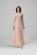  Akina 3D Lace Appliqué Tulle A-Line Evening Gown for women, from JOSEPHINE, The Viet Concept