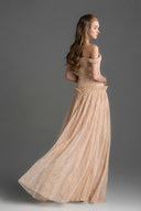 IHF STUDIO • Aurelia Vine Guipure Lace Off-Shoulder A-Line Dress