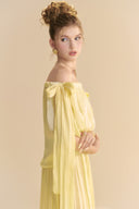 LINH PHUNG • Étoile Lemon Off-Shoulder Organza Gown