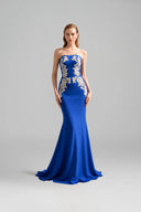 Regalia Acanthus Embroidered Crepe Mermaid Gown for women, from IHF ATELIER, The Viet Concept