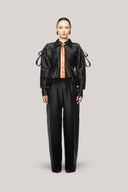 Farley Peplum Collared Neck Organza Shirt for women, from Das La Vie, The Viet Concept 
