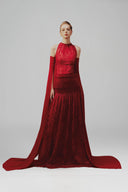 Margée Atelier • Ellen Couture Lace Silk Evening Gown
