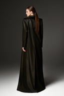 Obsidian Silk Oversized Longline Coat for women, from IHF STUDIO, The Viet Concept