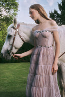 LINH PHUNG • Ginny Brown Sleeveless Evening Dress