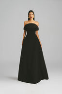 3D Sculpted Bustier Off-Shoulder Maxi Evening Gown  for women, from L'SCARLETT, The Viet Concept