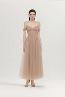 Fanny Azure Off-Shoulder Tulle Gown for women, from JOSEPHINE, The Viet Concept 