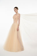 Vespera Couture Floral Corset Evening Gown for women, from JOSEPHINE, The Viet Concept 