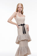 JOSÉPHINE • Poise Chiffon Draped Maxi Dress