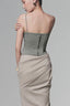 Blue Mint Camellia Corset Top for women, from Keira Tong, The Viet Concept