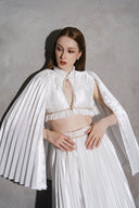 Audrey Draped Silk Crystal Evening Dress for women, from DANG PHONG DESIGNER, The Viet Concept