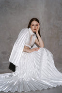 Audrey Draped Silk Crystal Evening Dress for women, from DANG PHONG DESIGNER, The Viet Concept