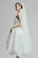 Ethereal Flutter Chiffon Silk Midi Dress for women, from LINH DOAN, The Viet Concept 