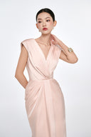 Annie Blush Lumière Satin Gown for women, from JOSEPHINE, The Viet Concept 