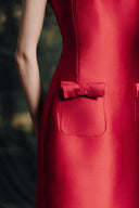 Celestine Bow-Embellished Off-Shoulder Taffeta Midi Dress for women, from HOBB, The Viet Concept 