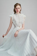 White Elowen Maxi Dress for women, from Calista, The Viet Concept 
