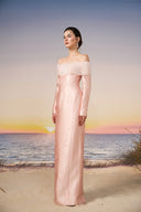 Talia Royale Crystal Fringe Off-Shoulder Gown for women, from 21SIX, The Viet Concept