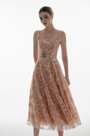 Elodie Lilac Embroidered Sequin  Gown for women, from JOSEPHINE, The Viet Concept 