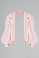 CALISTA • Orelisse Silk-Sheen Draped Cape