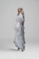 Thomas Lace-Up Rose Asymmetric Maxi Dress for women, from WHITE PLAN, The Viet Concept