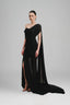 Cecelee Mermaid Asymmetric Sleeved Tulle Floor Length Dress for women, from Ha Thanh Viet, The Viet Concept 