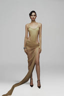 Salomé Asymmetric Mermaid Gown for women, from LA VIERGE, The Viet Concept 