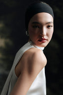 Demi Pearl Satin Scarf Halterneck Maxi Gown for women, from HOBB, The Viet Concept 