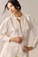 LECIA • Étoile Satin Twilly Luxury Shirt