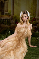 Celeste Couture Soft Tulle Organza Evening Gown for women, from MADDY HATES ROSE, The Viet Concept