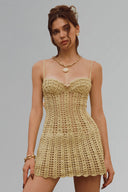 Avocado Corallo Mini Dress for women, from La Vierge, the Viet Concept 