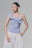Blue Twisted Stripe Top for women, from Keira tong, the Viet Concept