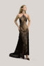 Naomi Asymmetrical Maxi Dress for women, from La Vierge, The Viet Concept 