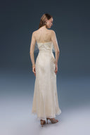 Alva Beige Lace Chiffon Evening Gown for women, from JOSEPHINE, The Viet Concept