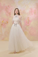 Galio Haute Couture Illusion Halter Gown for women, from JOSEPHINE, The Viet Concept 