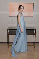 THÉSONG • Voile Bleu Powder Blue Flowing Maxi Dress