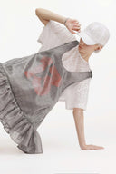 SORAMAME • Ivory White Elision Sequin Zebra Sheer Tee