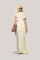 Acosta Straight Extended Flap Poly Organza Floor Length Pants for women, from Das La Vie, The Viet Concept 