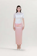 Bach Lan Embroidered Silk Satin Gown for women, from DO LONG, The Viet Concept 