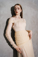 Elfreda Sheer Mesh Evening Maxi Dress for women, from DANG PHONG DESIGNER, The Viet Concept