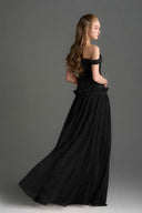 IHF STUDIO • Aurelia Vine Guipure Lace Off-Shoulder A-Line Dress