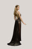 Naomi Asymmetrical Maxi Dress for women, from La Vierge, The Viet Concept 