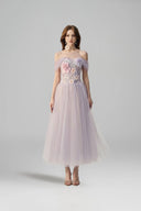 Kiko Embroidered Tulle A-Line Evening Gown for women, from JOSEPHINE, The Viet Concept