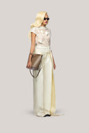 Acosta Straight Extended Flap Poly Organza Floor Length Pants for women, from Das La Vie, The Viet Concept 
