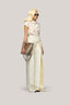 Acosta Straight Extended Flap Poly Organza Floor Length Pants for women, from Das La Vie, The Viet Concept 