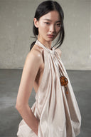 Than Phiem Halter Silk Top for women, from DAS LA VIE, The Viet Concept 