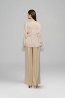 Serin Blouson V-Neck Georgette Blouse for woman, from ARTI, The Viet Concept 